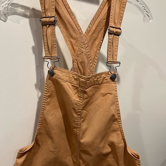 Garage Versatile Layering Camel/Tan Dress Overalls with Pockets Size S - Picture 2 of 11